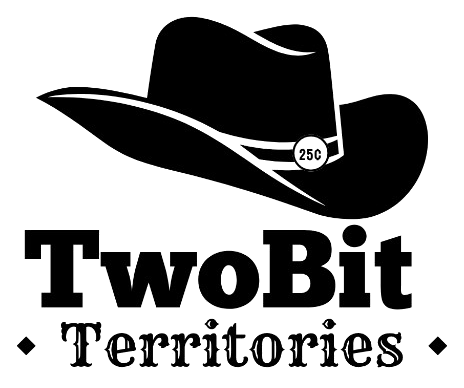 TwoBit Territories — cowboy hat with a 25¢ crest